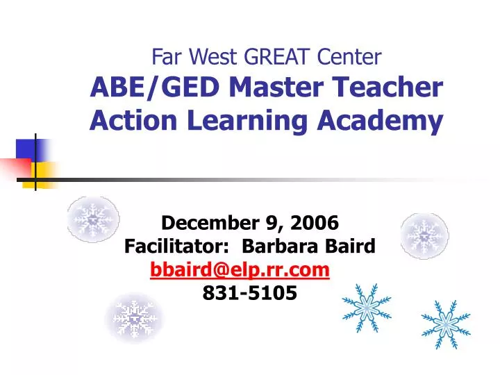 far west great center abe ged master teacher action learning academy