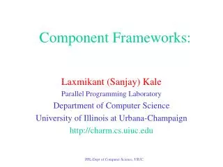 Component Frameworks:
