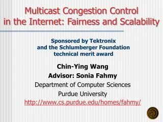 Chin-Ying Wang Advisor: Sonia Fahmy Department of Computer Sciences Purdue University
