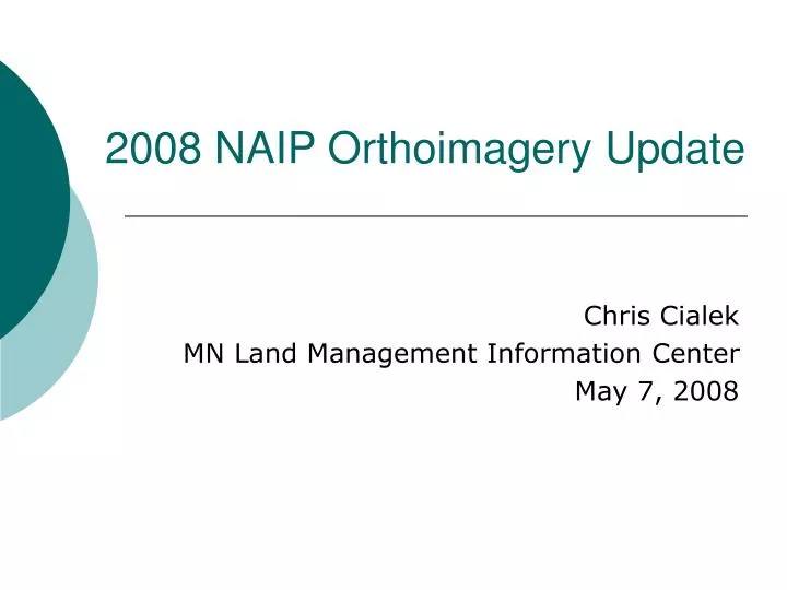2008 naip orthoimagery update