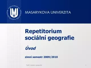 repetitorium soci ln geografie vod zimn semestr 2009 2010