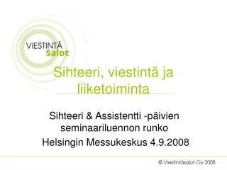 sihteeri viestint ja liiketoiminta
