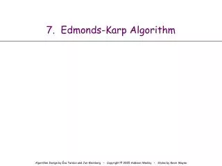 7. Edmonds-Karp Algorithm