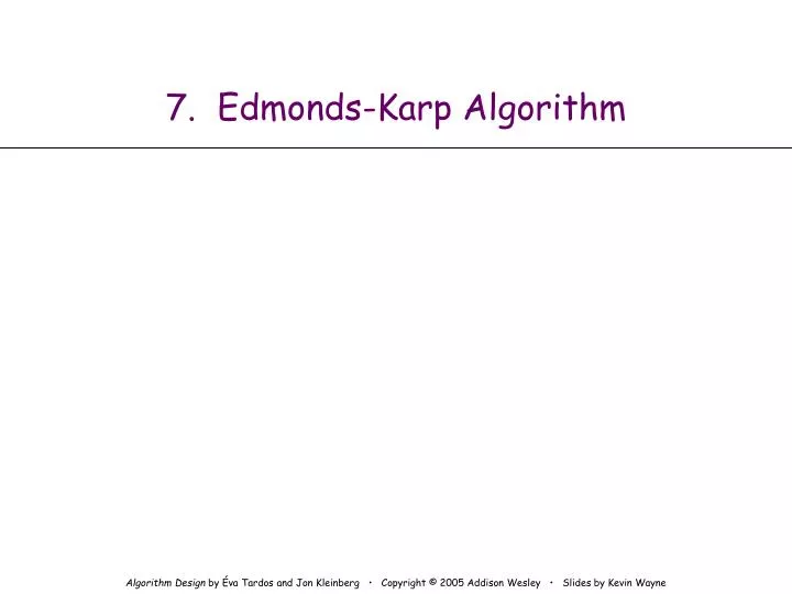 7 edmonds karp algorithm