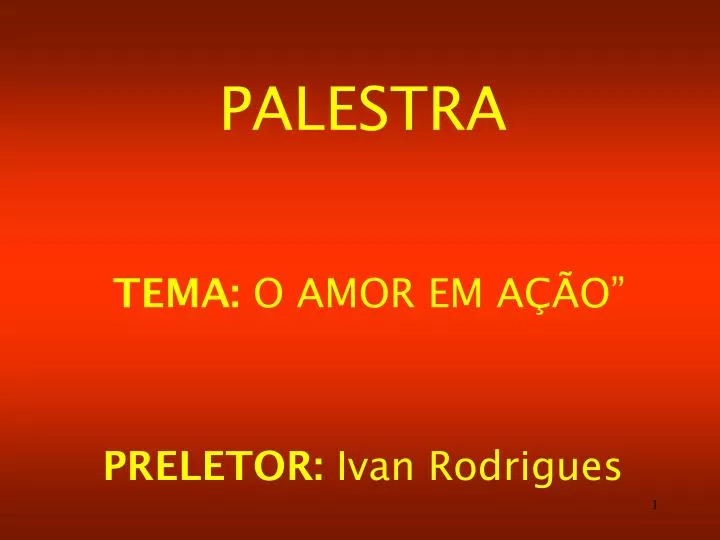 PPT - Eu Não Duvido do Seu Amor! PowerPoint Presentation, free download -  ID:4624944