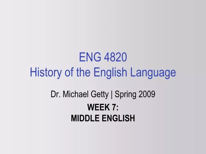 eng 4820 history of the english language