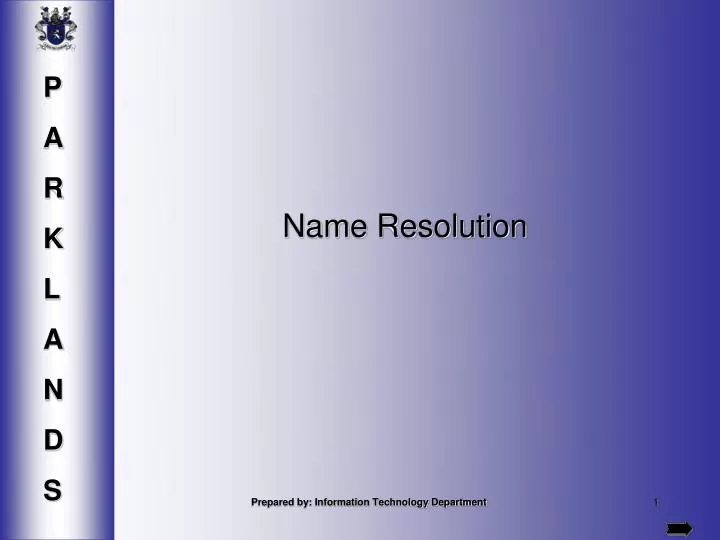 name resolution