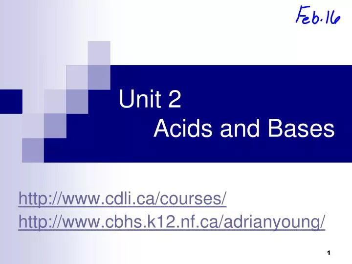 unit 2 acids and bases