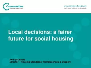 Local decisions: a fairer future for social housing