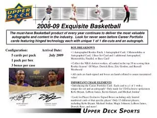 2008-09 Exquisite Basketball