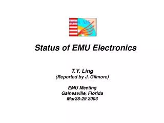 Status of EMU Electronics