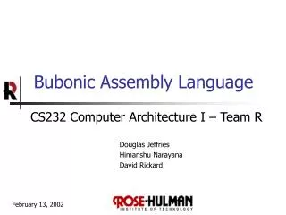 Bubonic Assembly Language