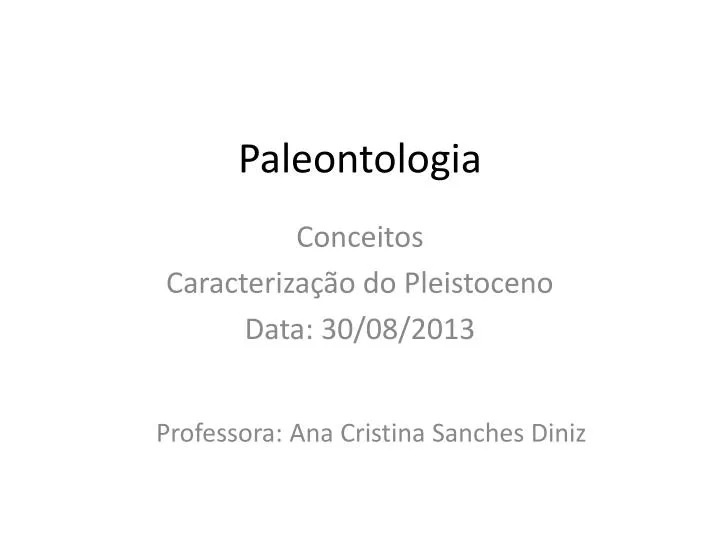 paleontologia