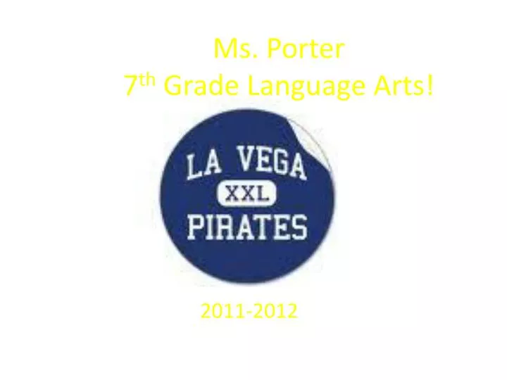 ms porter 7 th grade language arts