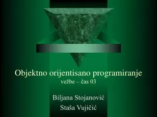 objektno orijentisano programiranje ve be as 03