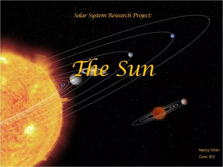 solar system research project the sun