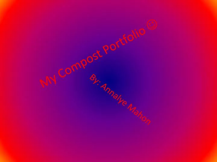 my compost portfolio