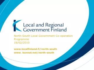 North-South Local Government Co-operation Programme 18/02/2010