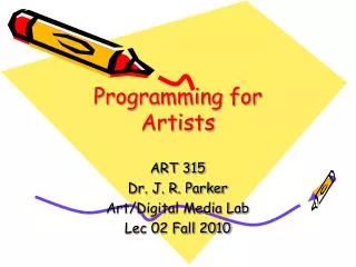 Programming for Artists