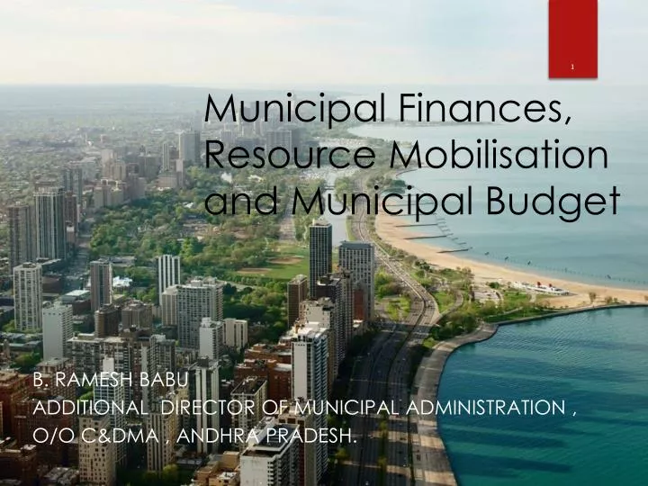 municipal finances resource mobilisation and municipal budget