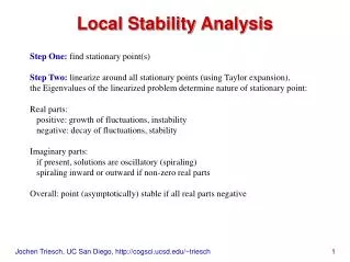 Local Stability Analysis