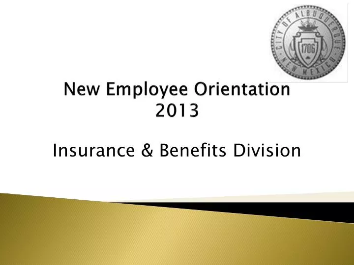 new employee orientation 2013