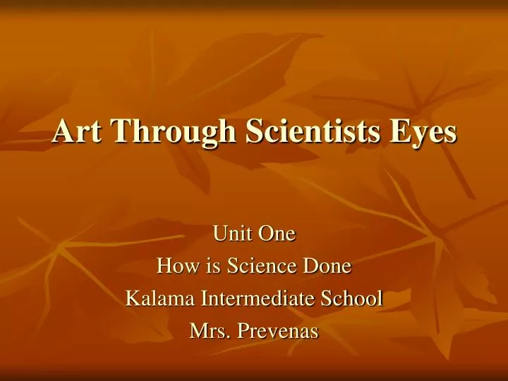art through scientists eyes