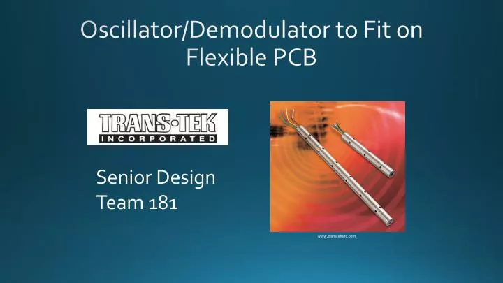 oscillator demodulator to fit on flexible pcb