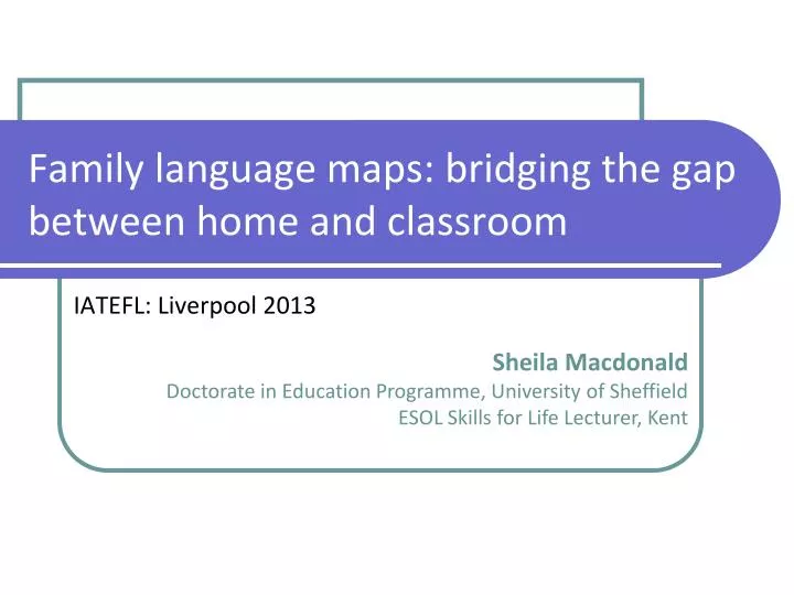 family language maps bridging the gap between home and classroom