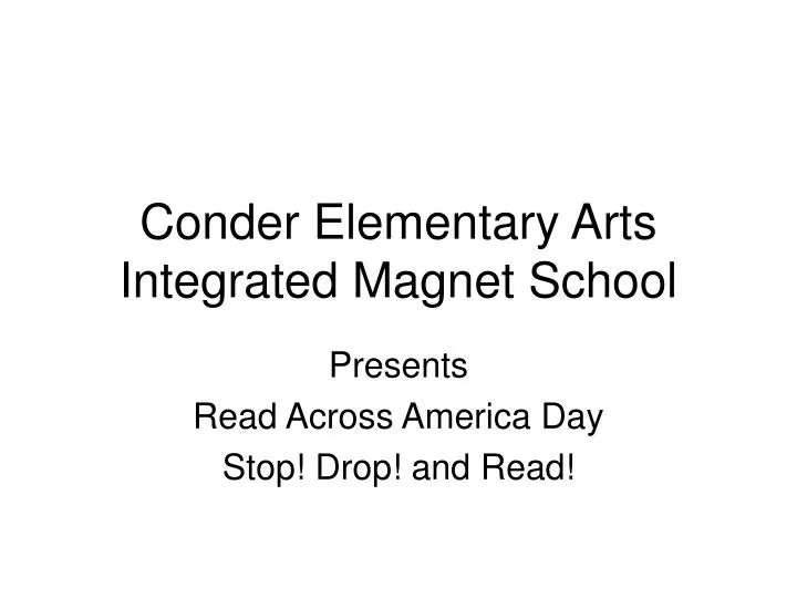 conder elementary arts integrated magnet school