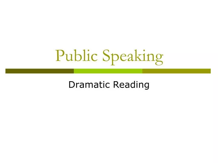 public speaking