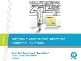 Adoption of earth science informatics standards: key factors