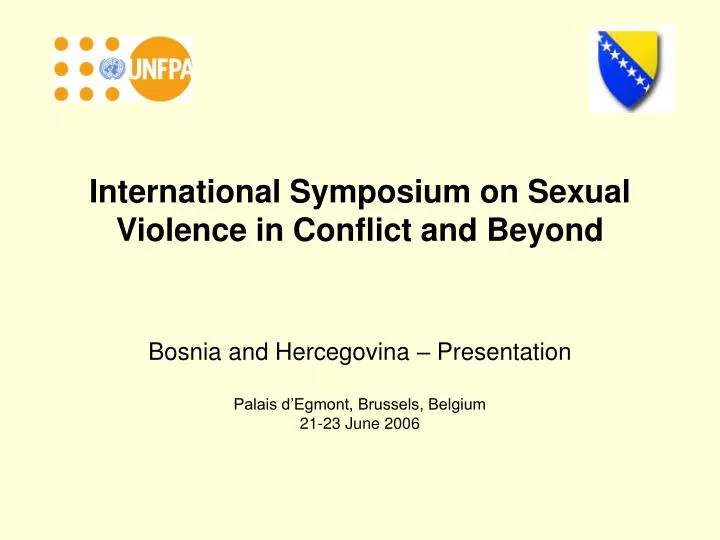 international symposium on sexual violence in conflict and beyond