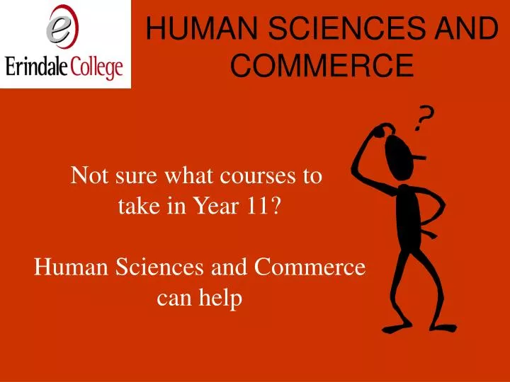 human sciences and commerce