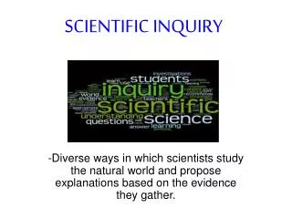 SCIENTIFIC INQUIRY