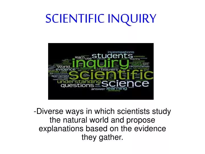 scientific inquiry