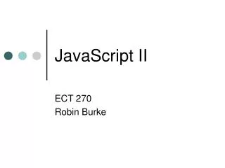 JavaScript II