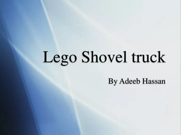 lego shovel truck