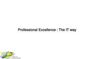 Professional Excellence : The IT way