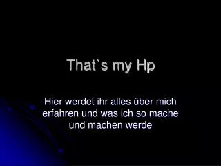 that s my hp