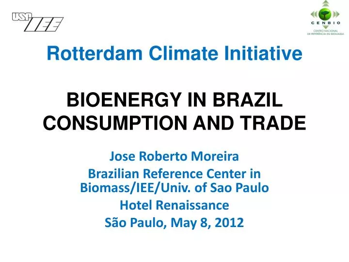 rotterdam climate initiative bioenergy in brazil consumption and trade