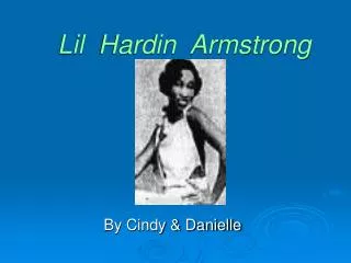 Lil Hardin Armstrong