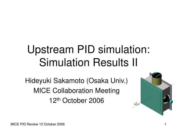 upstream pid simulation simulation results ii