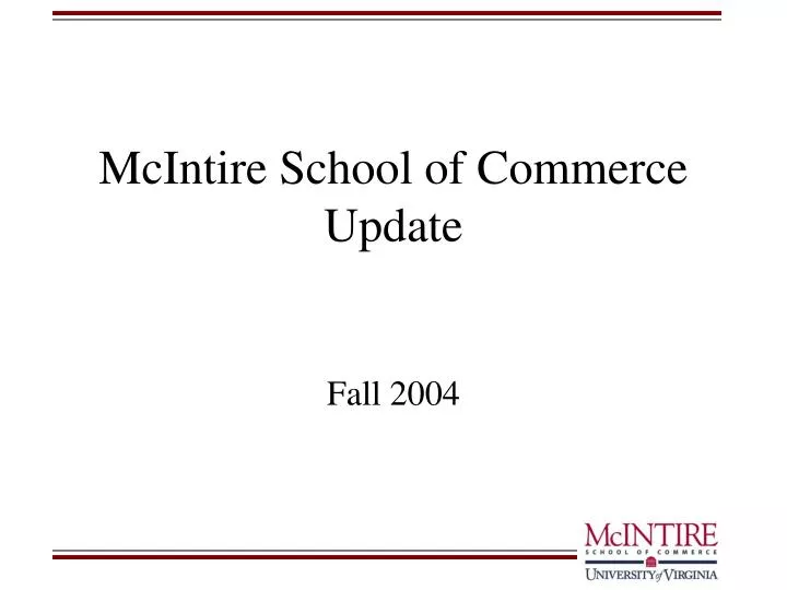 mcintire school of commerce update