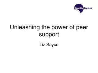 Unleashing the power of peer support