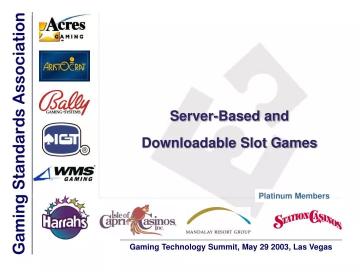 server based and downloadable slot games