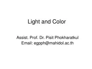 light and color
