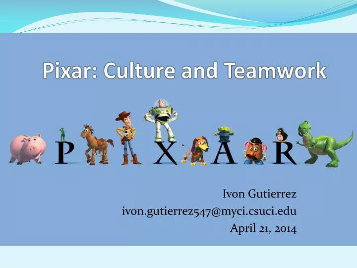 pixar culture and teamwork