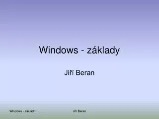 windows z klady