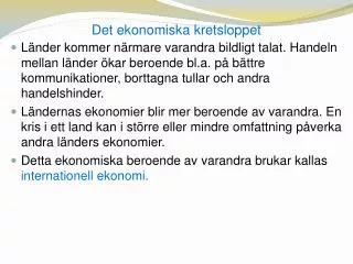 det ekonomiska kretsloppet